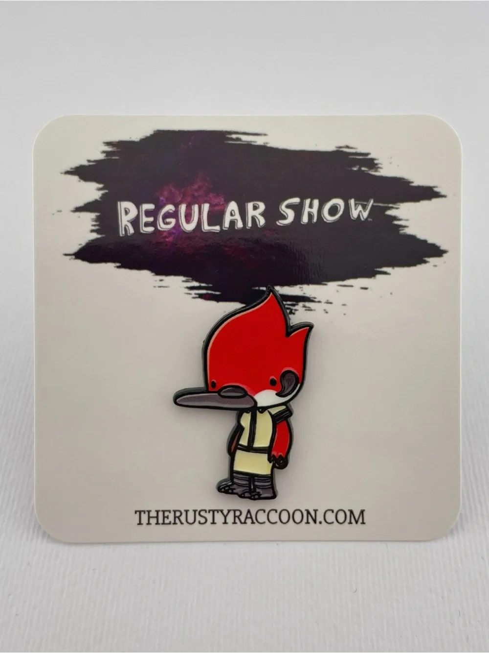 Red Bird Character Enamel Pin - Kids Accessories